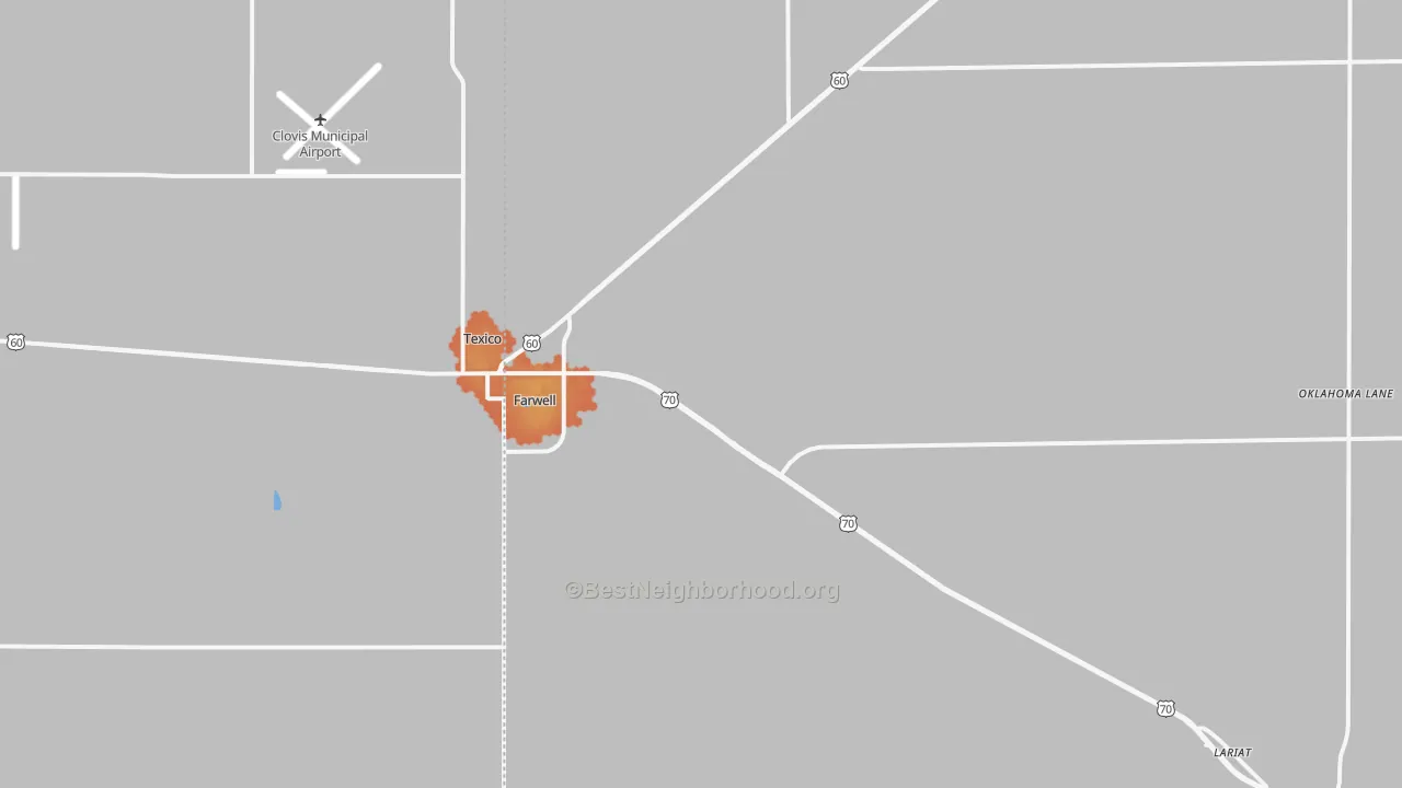 Bike Grade map of 79325, TX