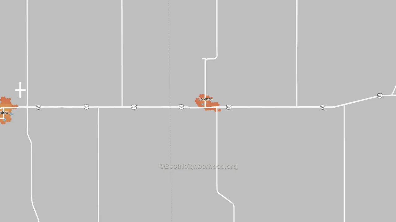 Bike Grade map of 79343, TX