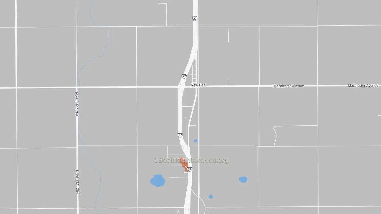 Bike Grade map of 79350, TX