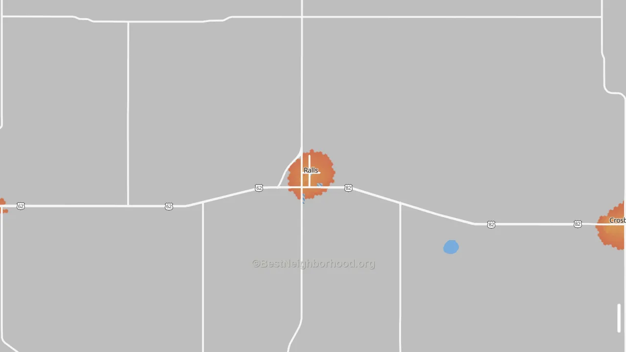 Bike Grade map of 79357, TX