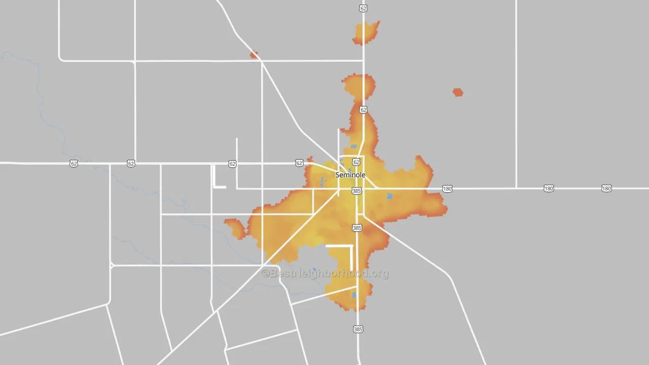 Bike Grade map of 79360, TX
