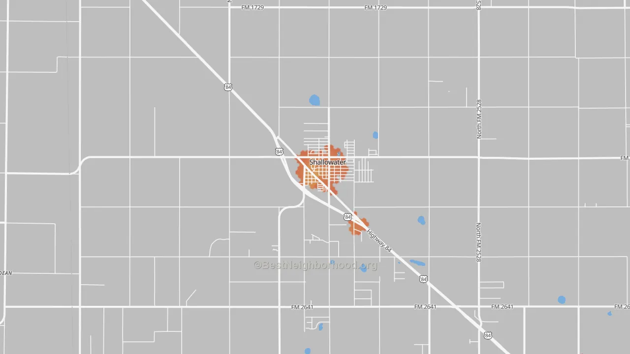Bike Grade map of 79363, TX