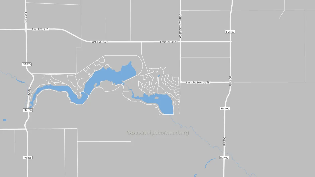 Bike Grade map of 79366, TX