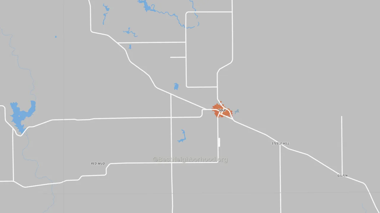 Bike Grade map of 79370, TX