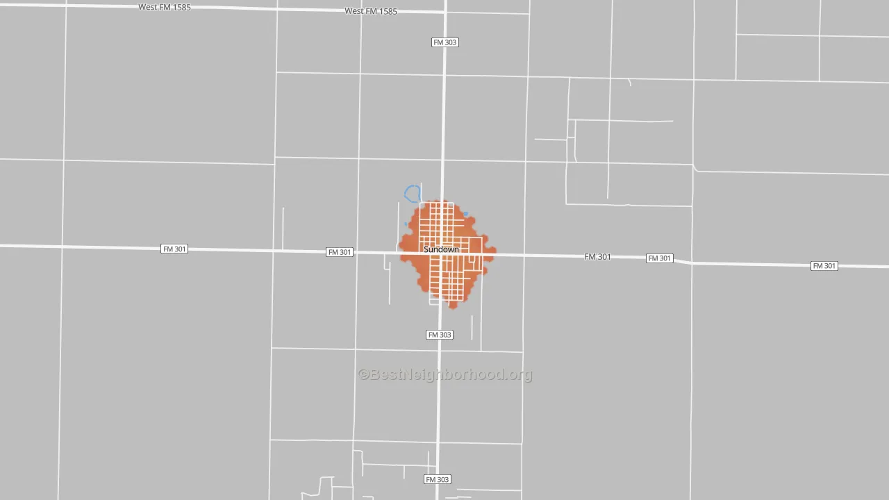 Bike Grade map of 79372, TX