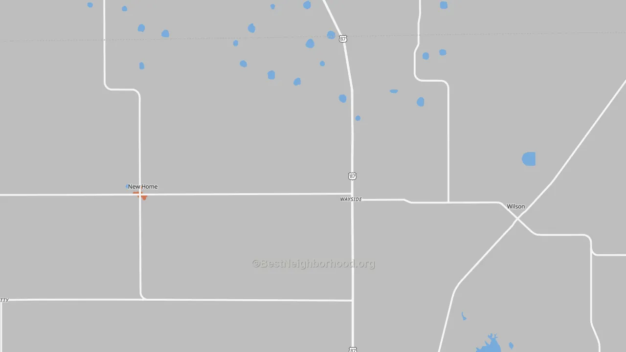 Bike Grade map of 79381, TX