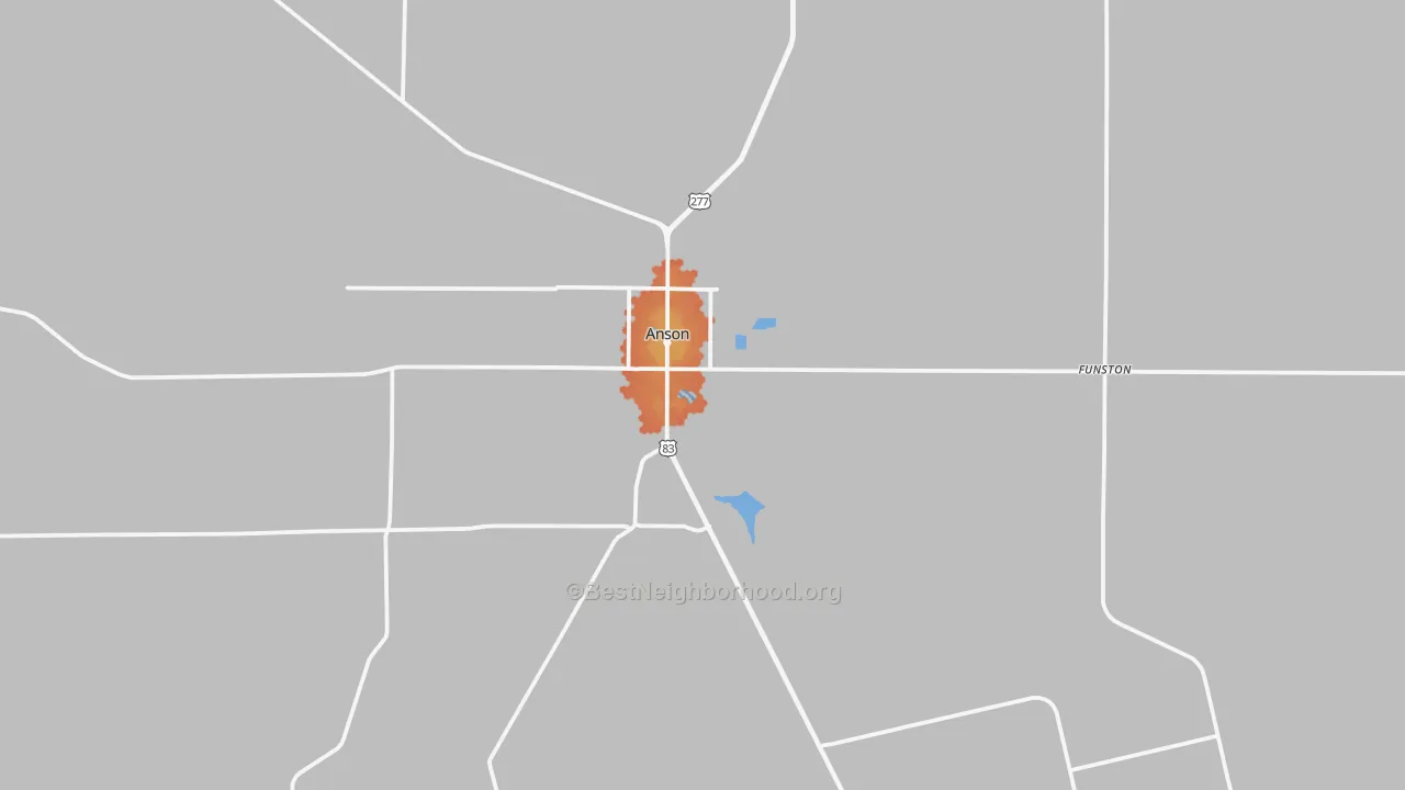 Bike Grade map of 79501, TX