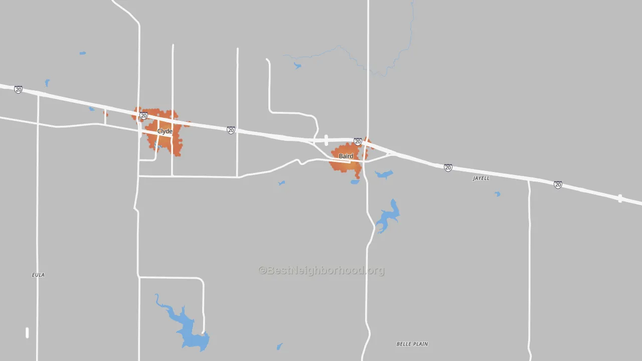 Bike Grade map of 79504, TX