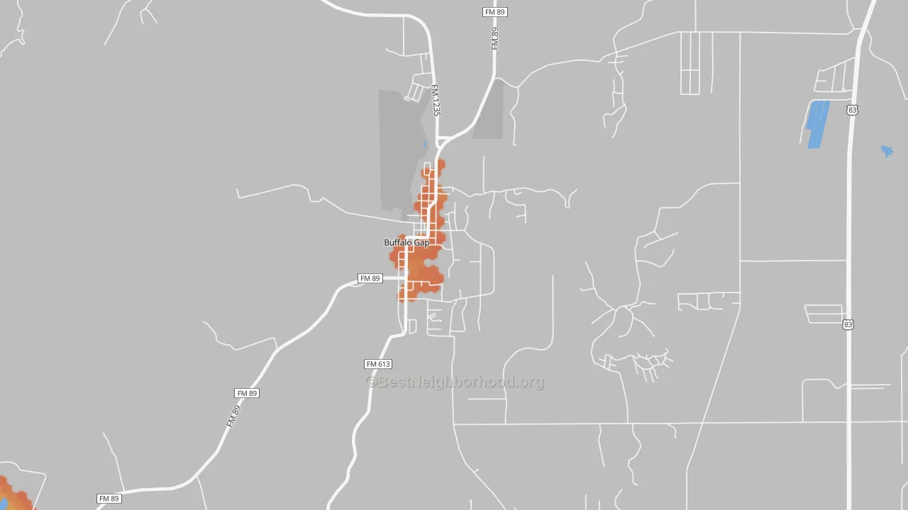 Bike Grade map of 79508, TX
