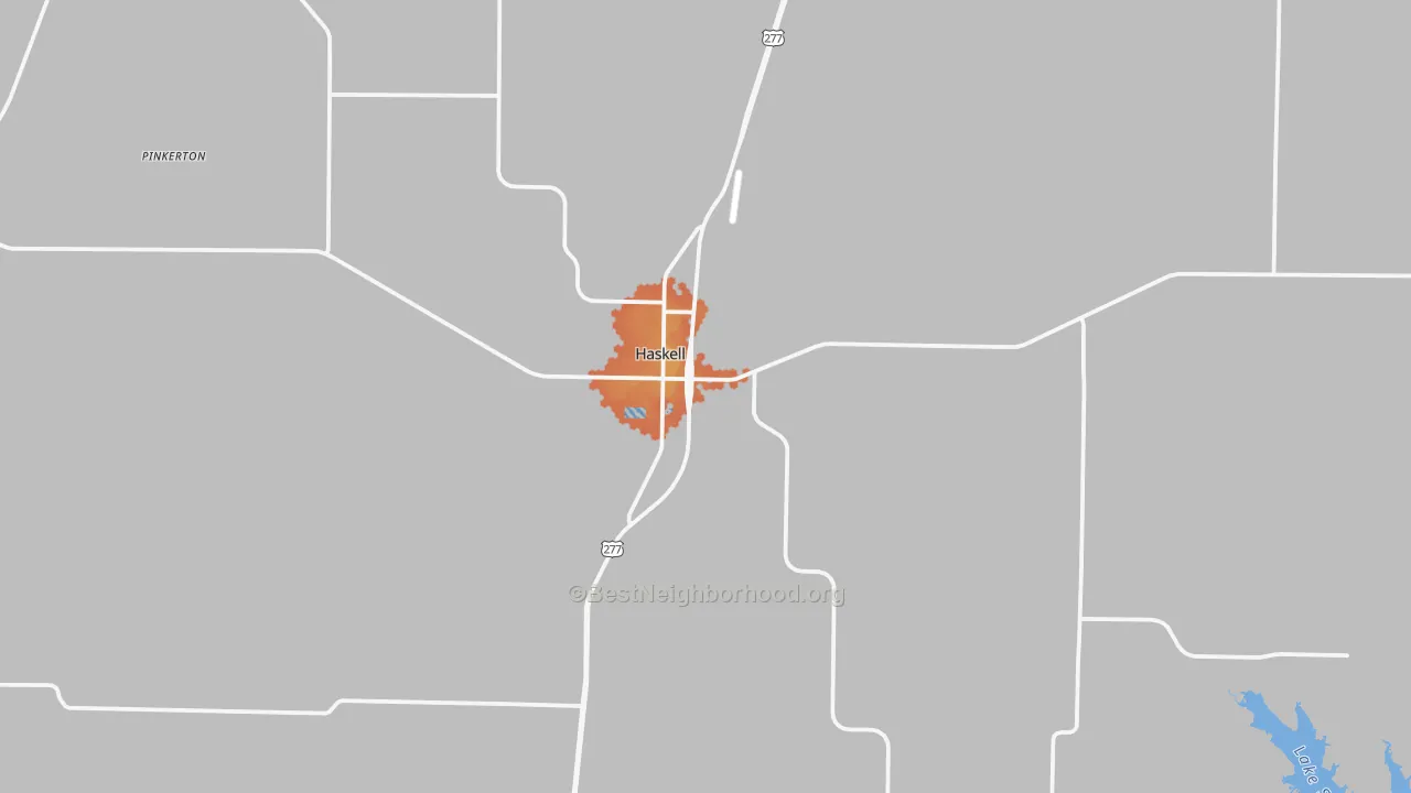 Bike Grade map of 79521, TX