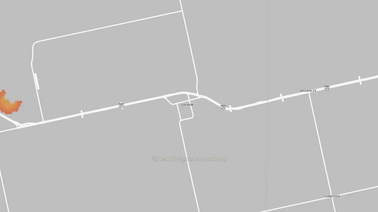 Bike Grade map of 79532, TX