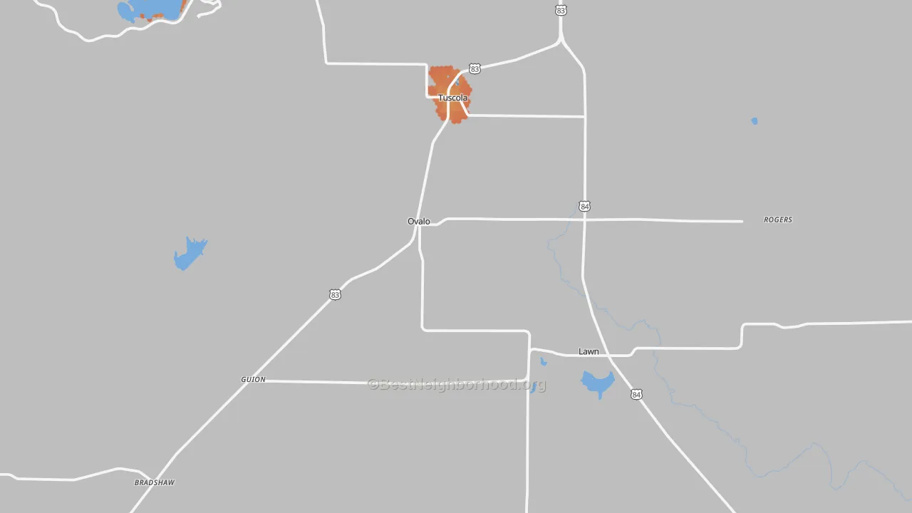 Bike Grade map of 79541, TX