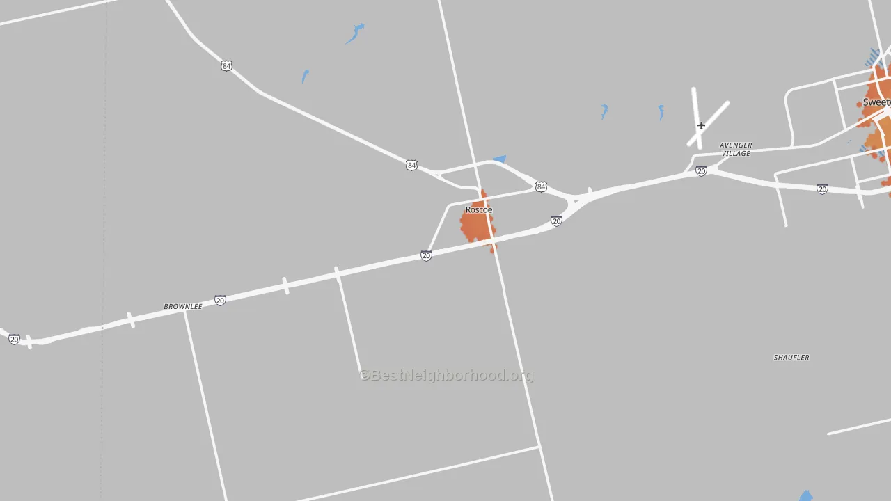 Bike Grade map of 79545, TX