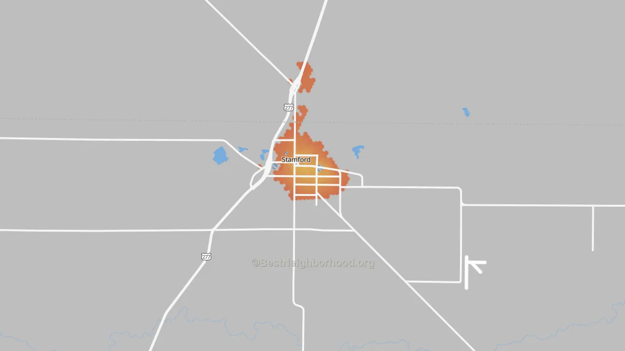 Bike Grade map of 79553, TX