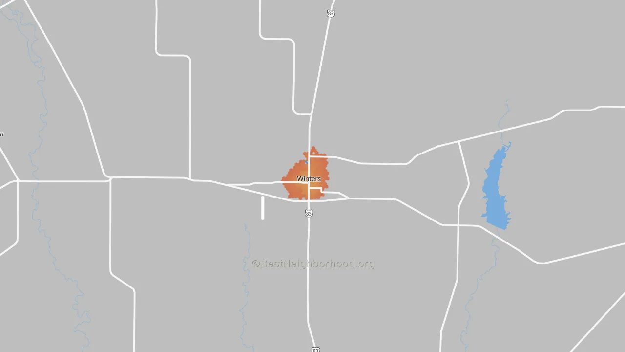 Bike Grade map of 79567, TX