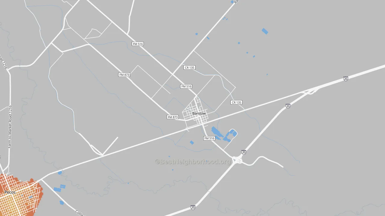 Bike Grade map of 79719, TX