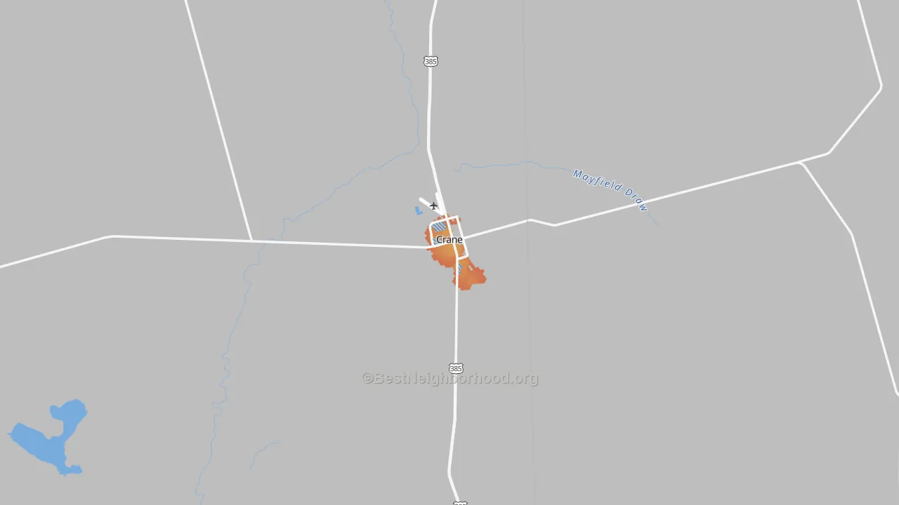 Bike Grade map of 79731, TX