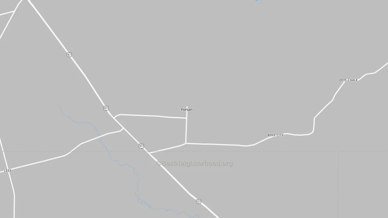 Bike Grade map of 79733, TX