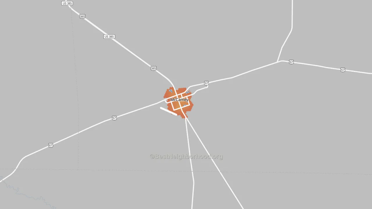 Bike Grade map of 79752, TX