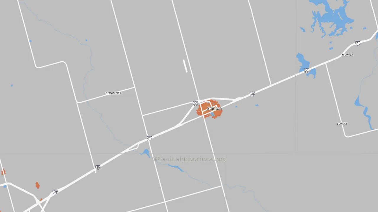 Bike Grade map of 79782, TX