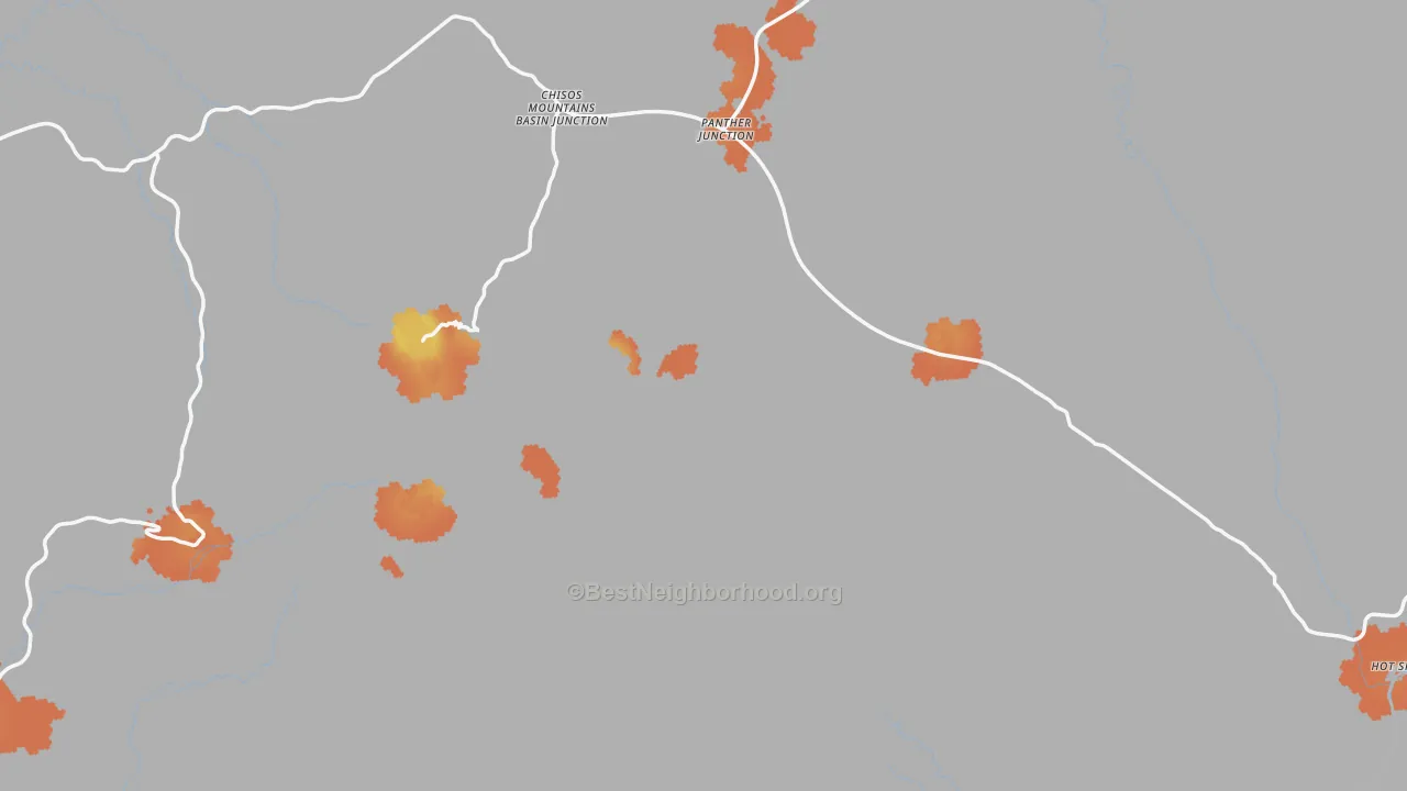 Bike Grade map of 79834, TX