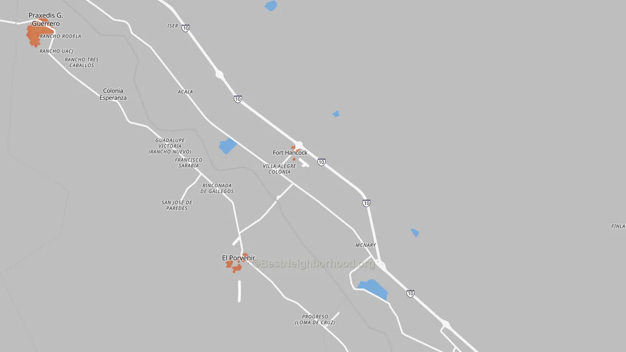 Bike Grade map of 79839, TX