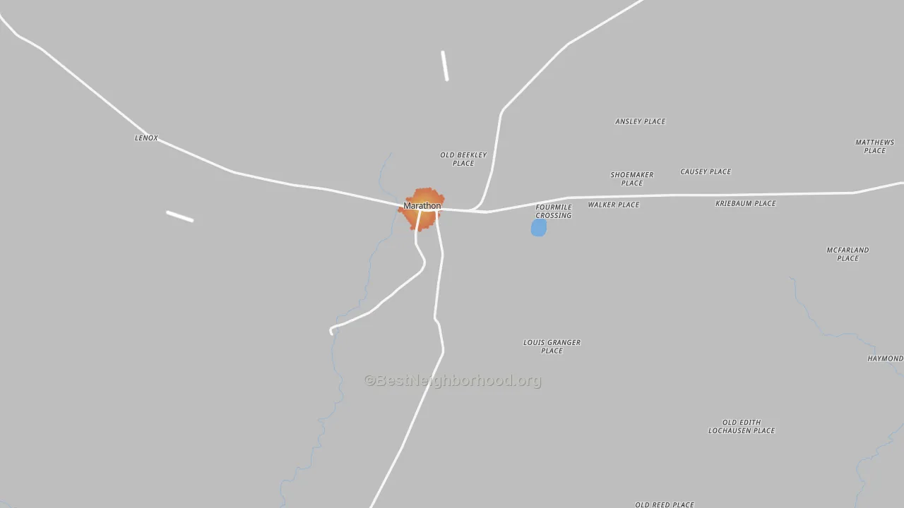 Bike Grade map of 79842, TX