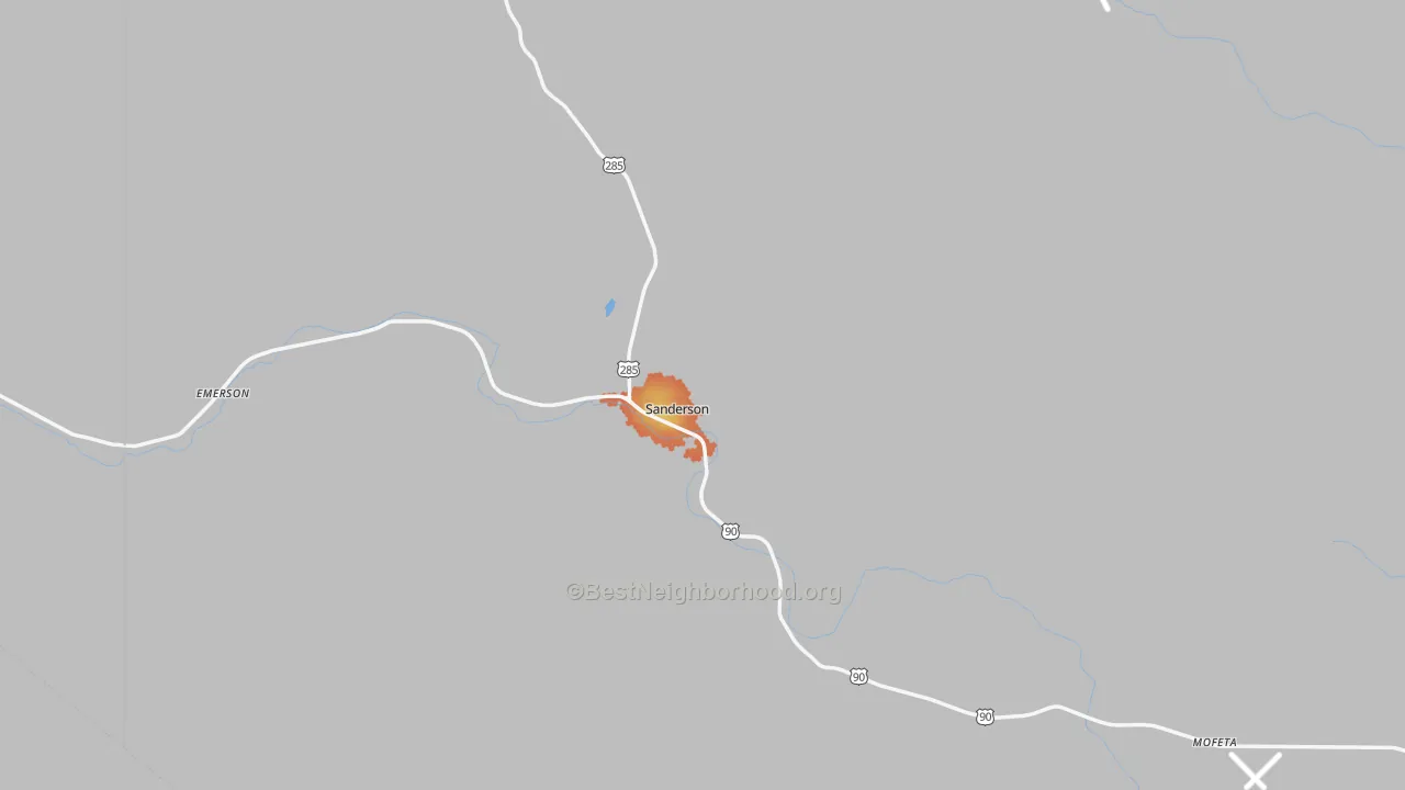 Bike Grade map of 79848, TX