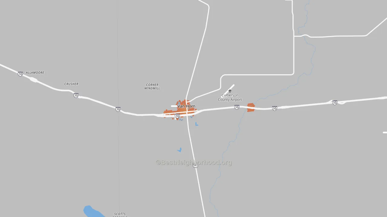Bike Grade map of 79855, TX
