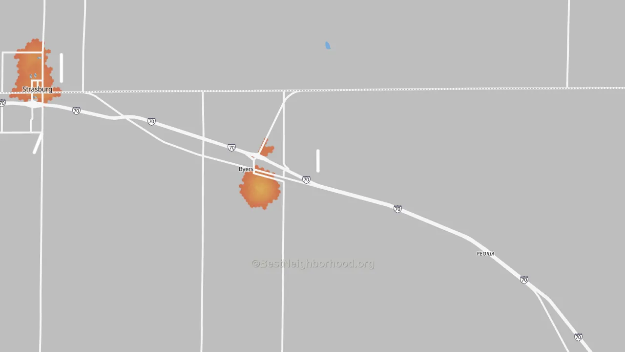 Bike Grade map of 80103, CO