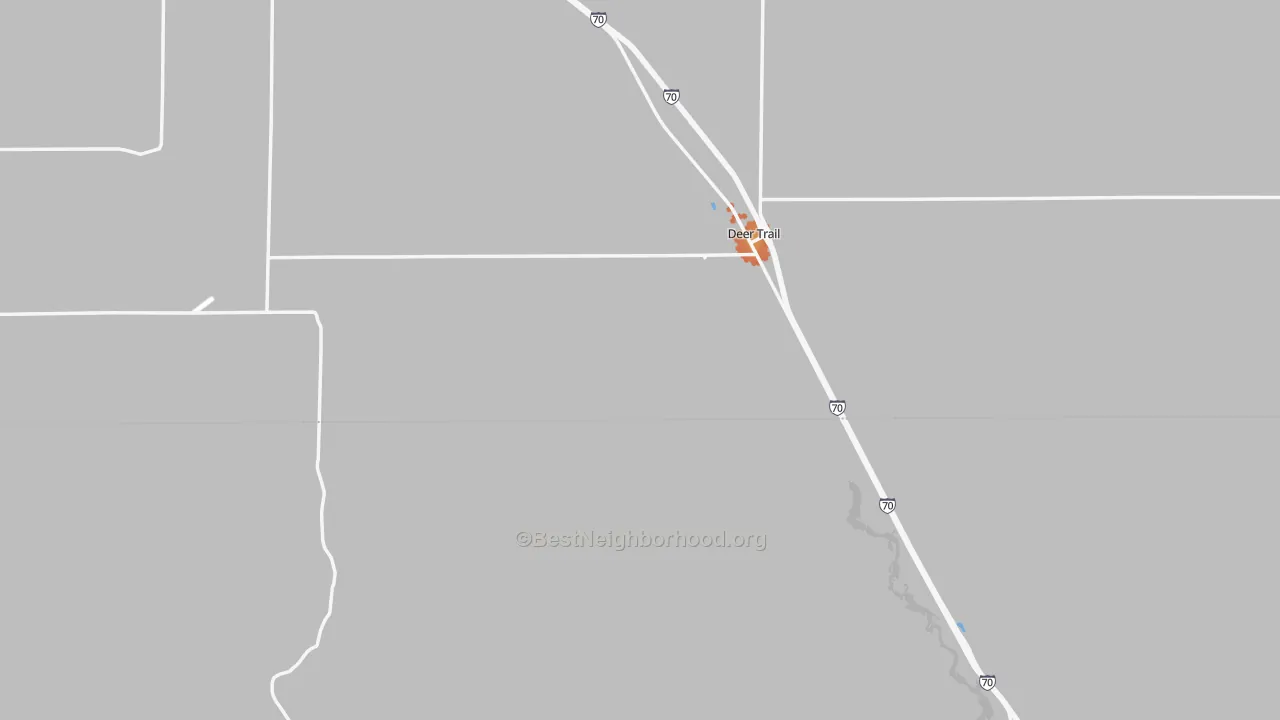 Bike Grade map of 80105, CO