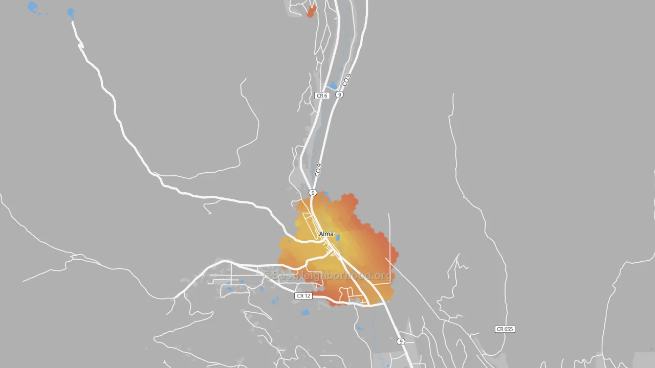 Bike Grade map of 80420, CO