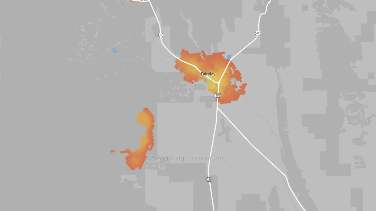 Bike Grade map of 80440, CO