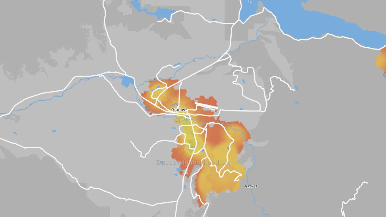 Bike Grade map of 80446, CO