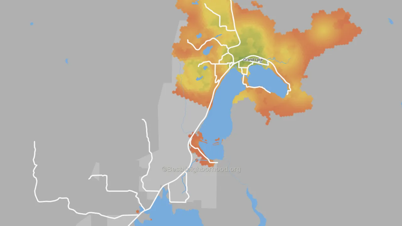 Bike Grade map of 80447, CO