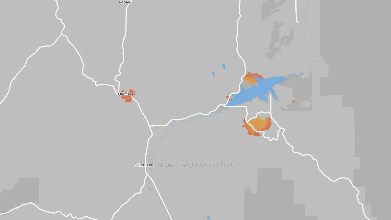 Bike Grade map of 80467, CO