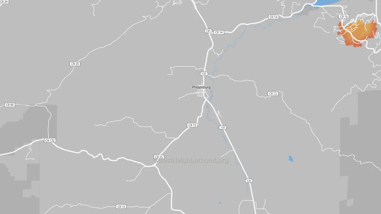 Bike Grade map of 80469, CO