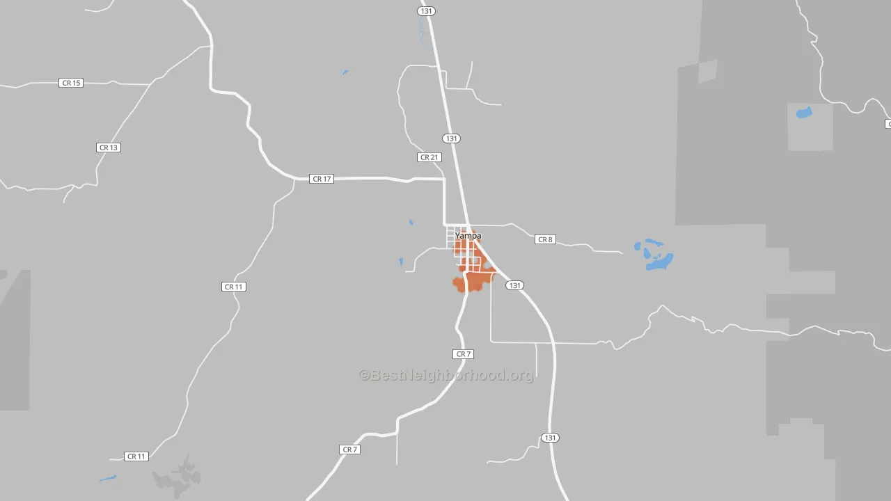 Bike Grade map of 80483, CO