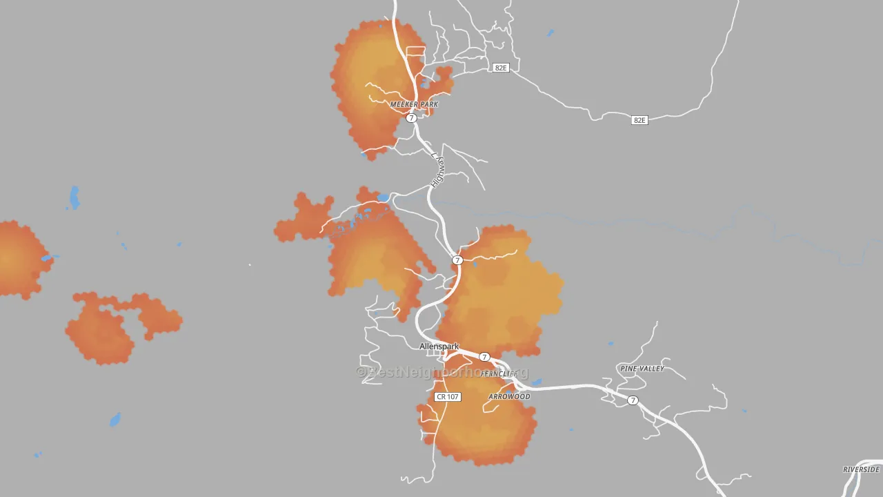 Bike Grade map of 80510, CO