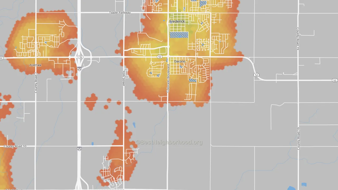 Bike Grade map of 80514, CO