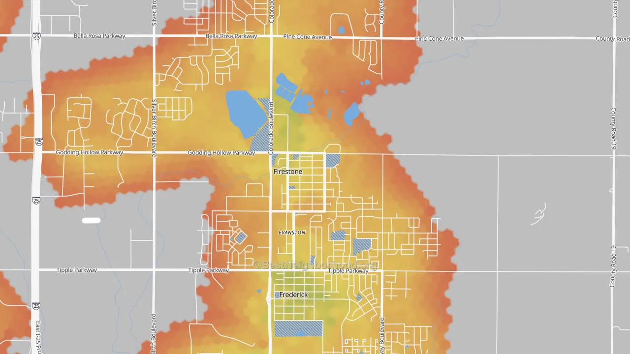 Bike Grade map of 80520, CO
