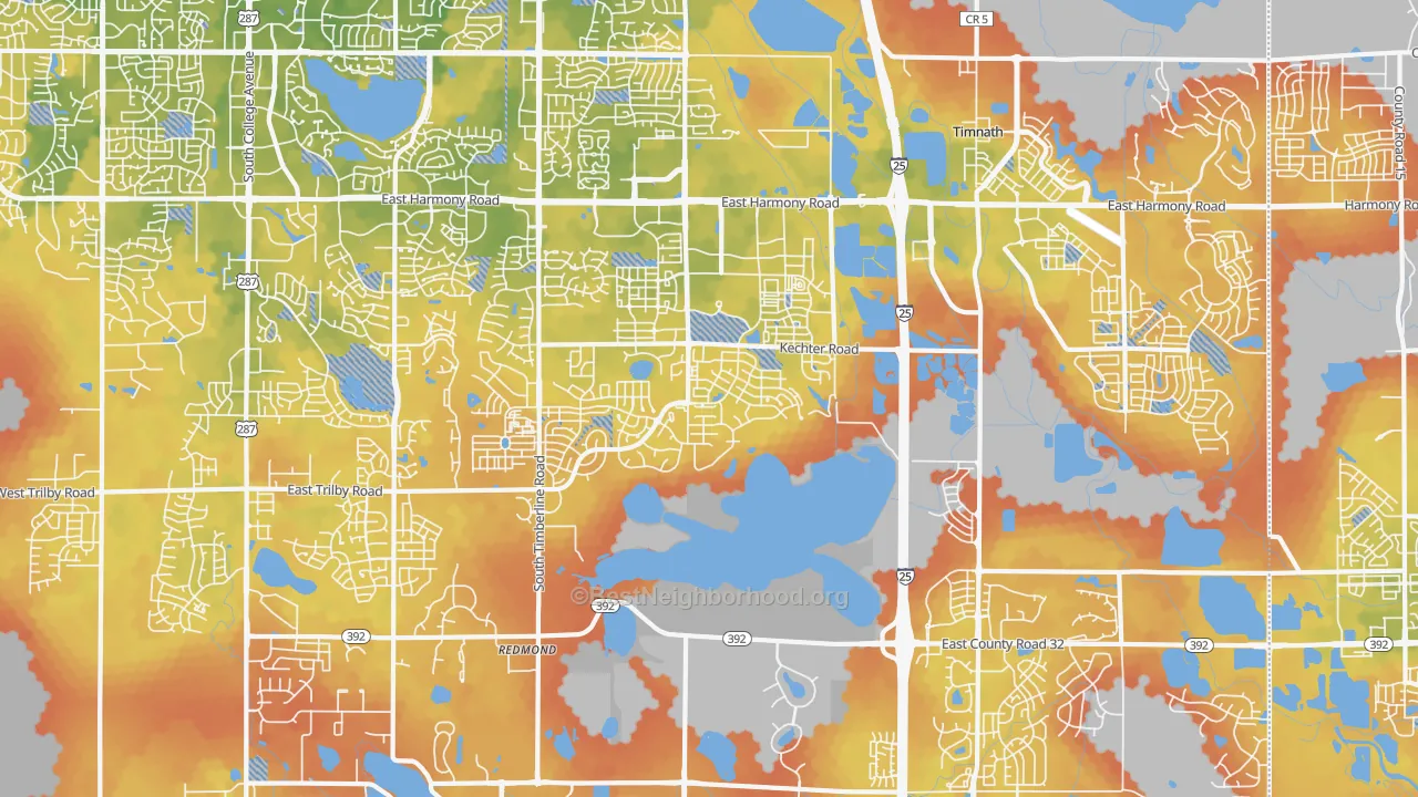Bike Grade map of 80528, CO