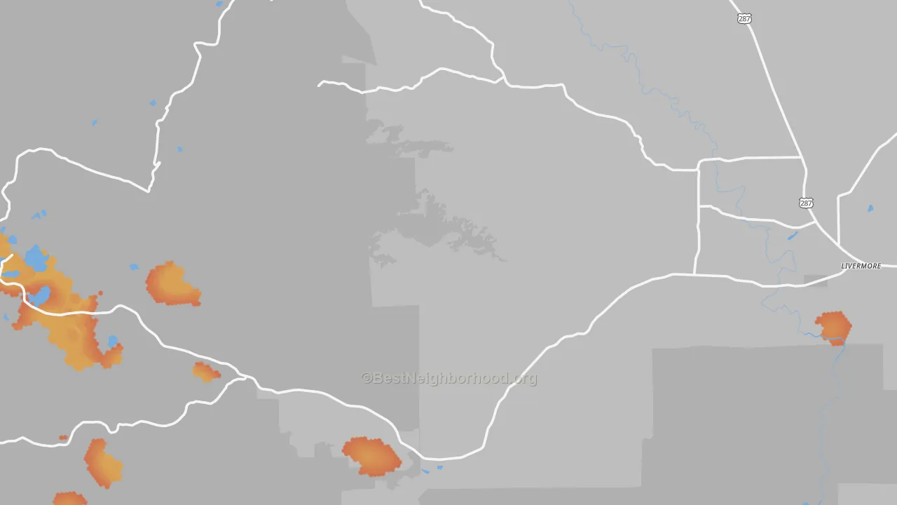 Bike Grade map of 80536, CO