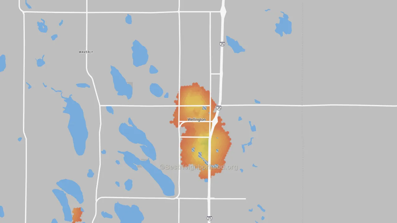 Bike Grade map of 80549, CO