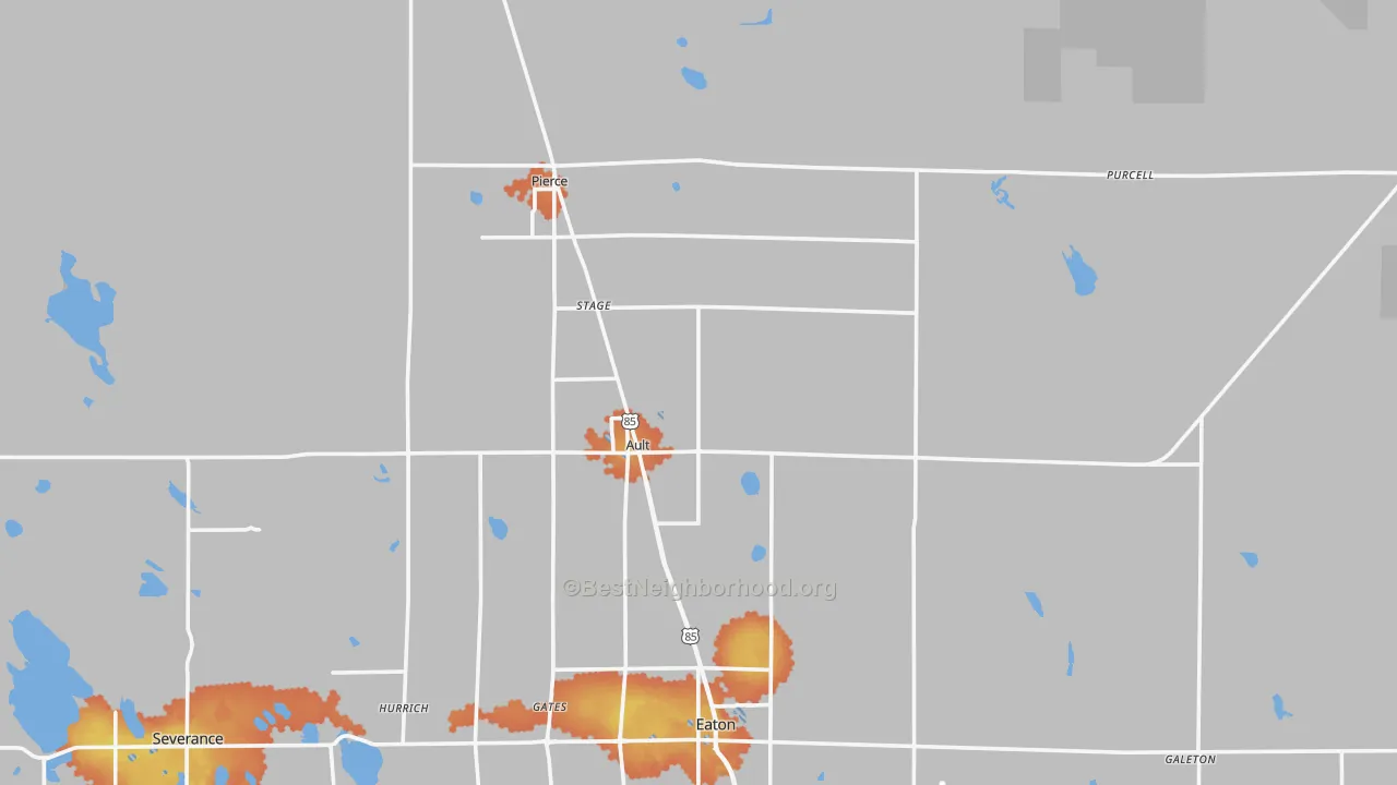 Bike Grade map of 80610, CO