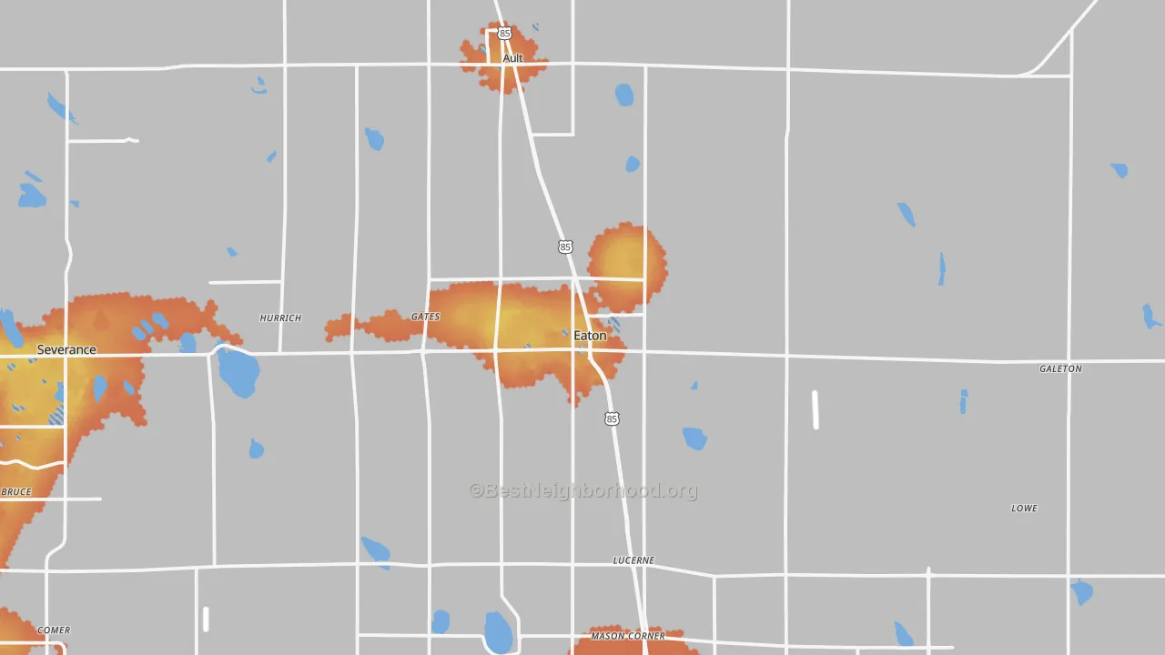 Bike Grade map of 80615, CO