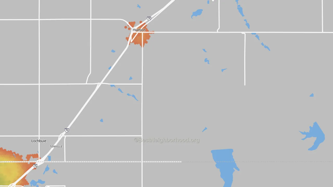 Bike Grade map of 80642, CO