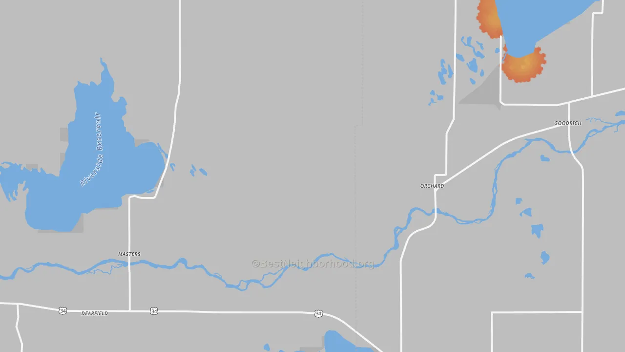 Bike Grade map of 80649, CO