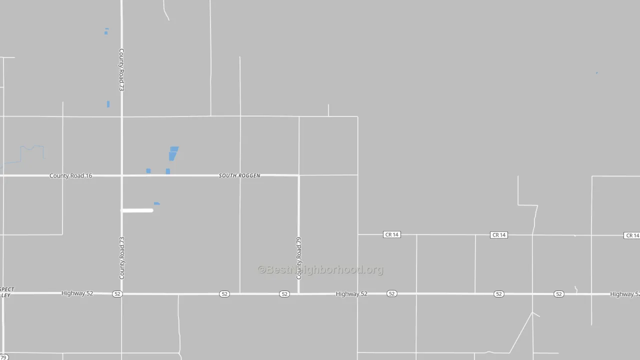 Bike Grade map of 80652, CO