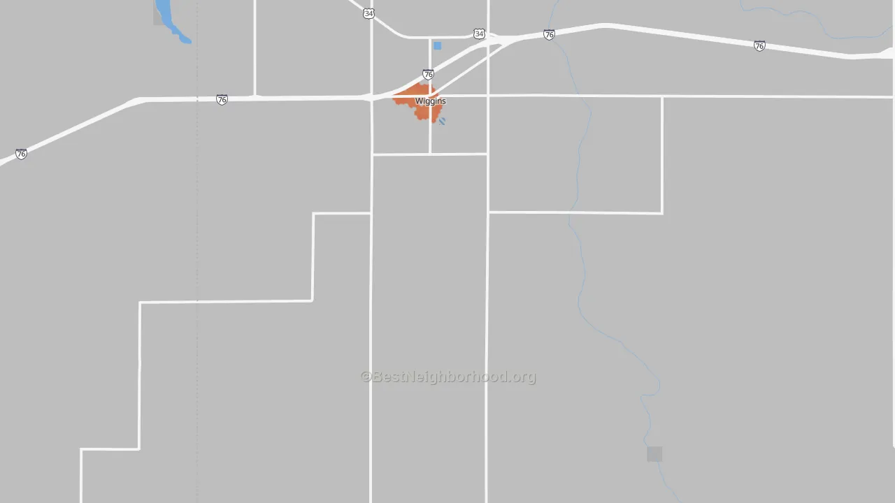 Bike Grade map of 80654, CO